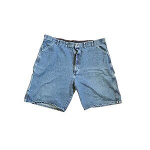 Riders By Lee Mens Shorts Sz 44 Blue Comfort Flex Denim Jean Sunwash Hi Rise VTG